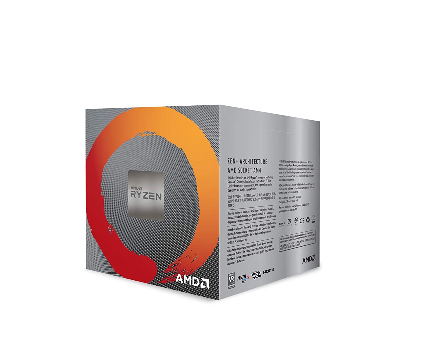 2. AMD Ryzen 5 3400G Processor 4 Cores – YD3400C5FHBOX