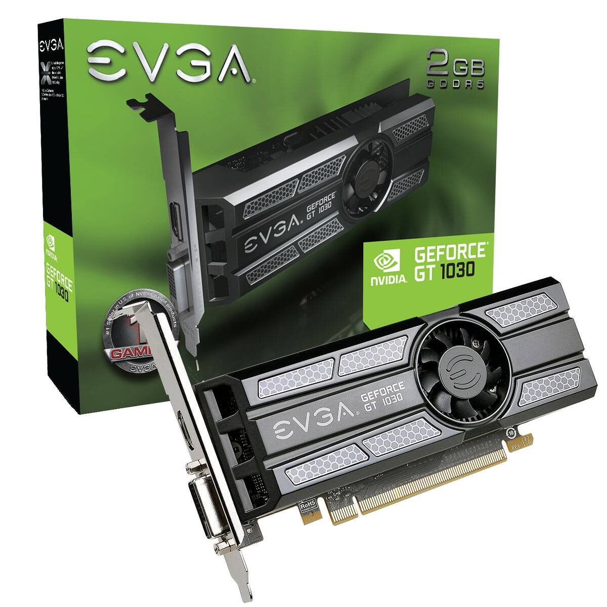 3. EVGA GeForce GT 1030 SC Single Slot