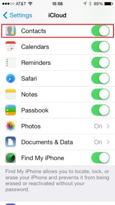 How to find contacts in gmail app on iphone