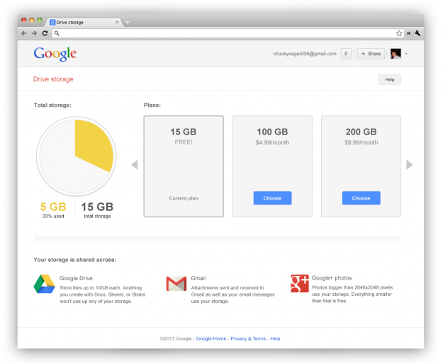 how to get free Google drive storage