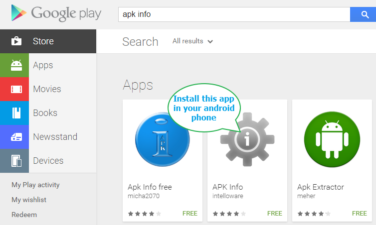 how to get APK from installed app on Android