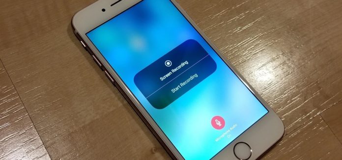 how to screen record with sound on iPhone