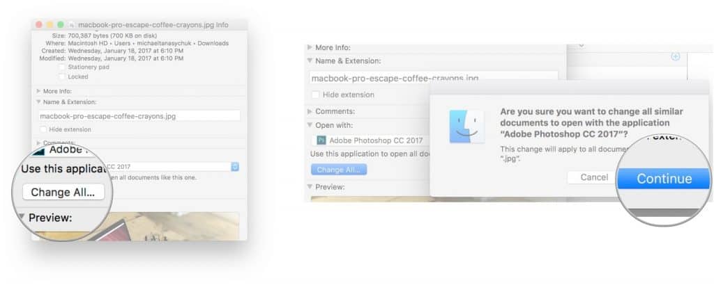 change default applications mac