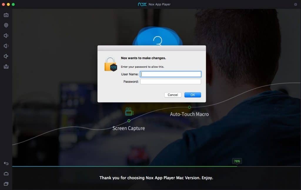 root nox emulator mac