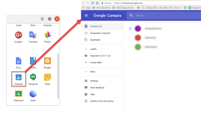 How To Open And Access Gmail Contacts