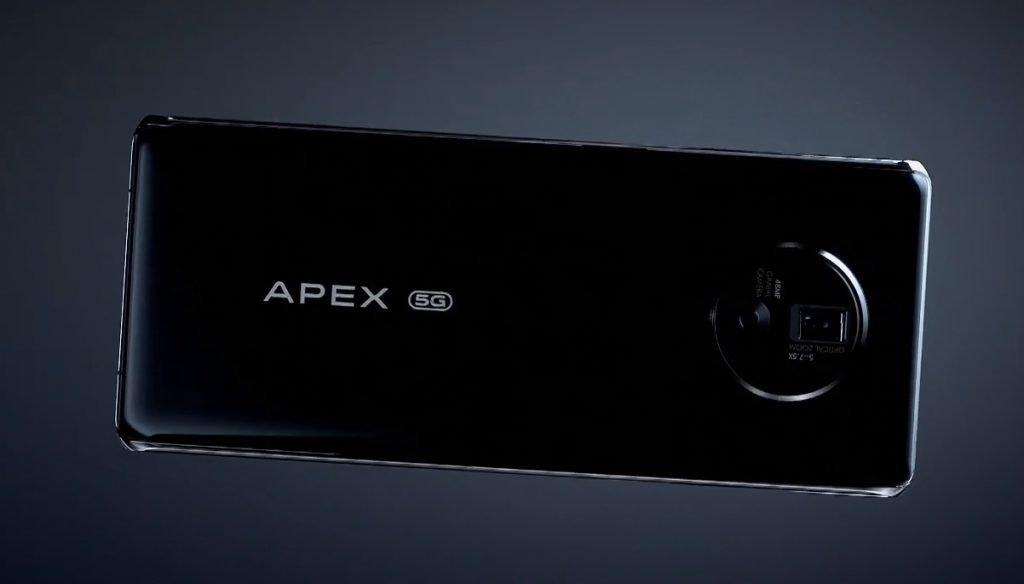 VIVO APEX 2020 5G phone with 6.45-inch FHD+ 120° edgeless display