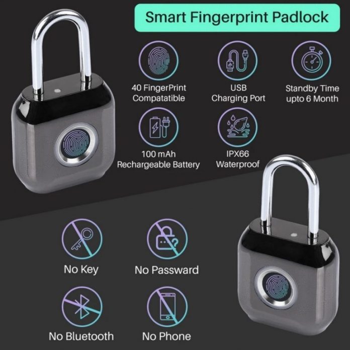 Portronics Biolock Fingerprint Padlock launched for Rs. 2999