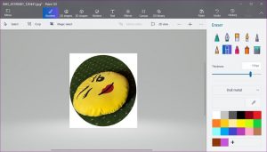 how to crop a circle in paint