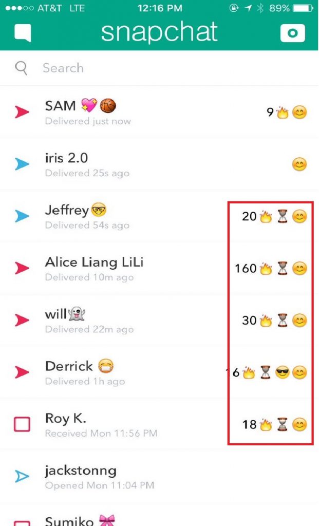 what does the hourglass mean on snapchat streaks
