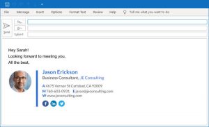 how to add signature in outlook online