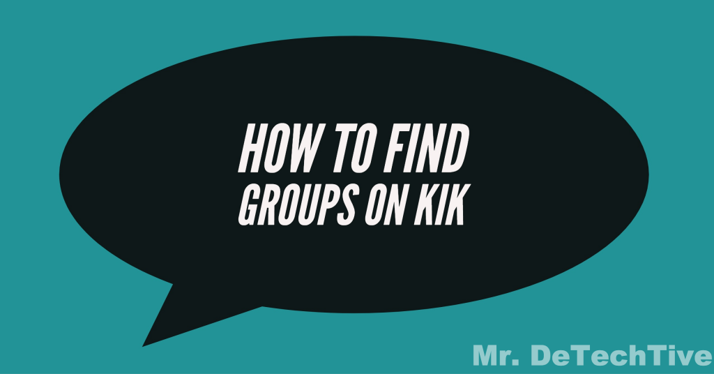 Как найти группы KIK