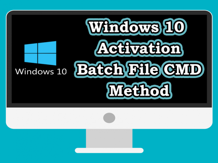 windows 10 pro activation key batch file
