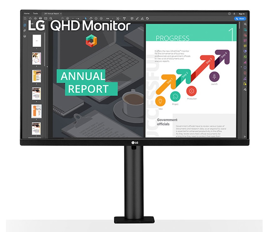 LG 27QN880 QHD Ergo IPS monitor with 75Hz refresh rate launched