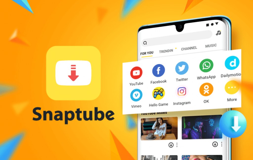 Stream videos or music on SnapTube app