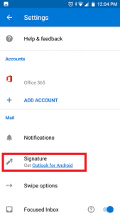 Подпись приложения Gmail