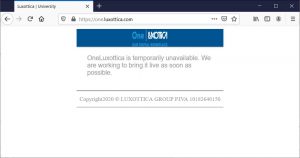 Luxottica site down