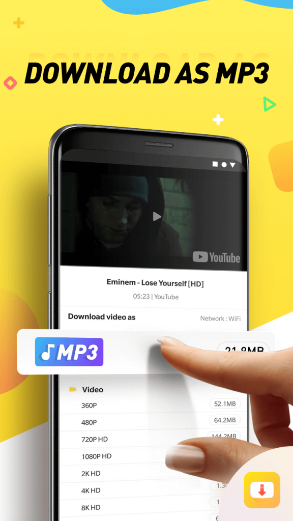 Stream videos or music on SnapTube app