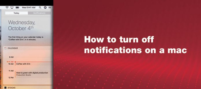turn off notifications on mac air