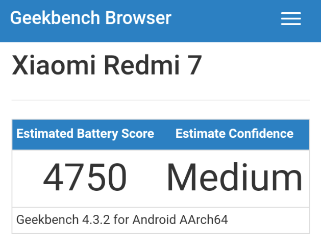 Redmi 7 Benchmark