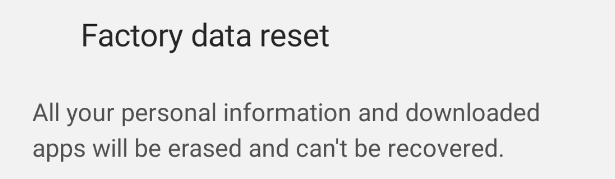 Samsung Galaxy S10 Factory Data Reset