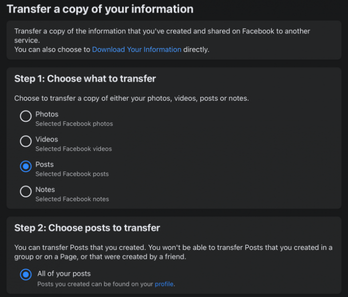 How to Export Facebook Notes and Text-Based Posts