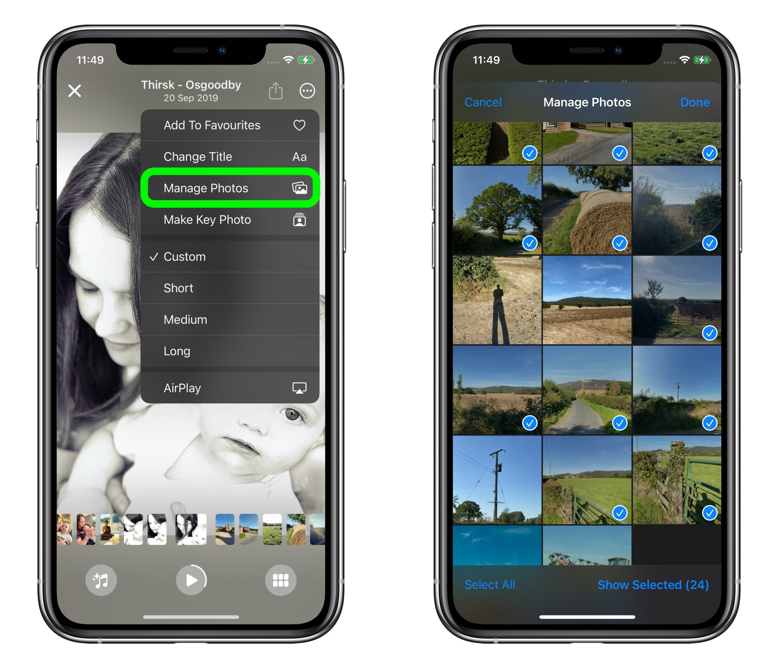 IOS 15 How To Select The Images That Appear In A Photos Memory 