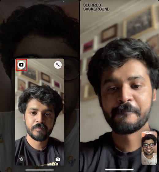 iOS 15 - How to Blur Your Background on a FaceTime Call - KrispiTech