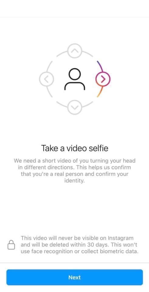 Instagram Video Selfie