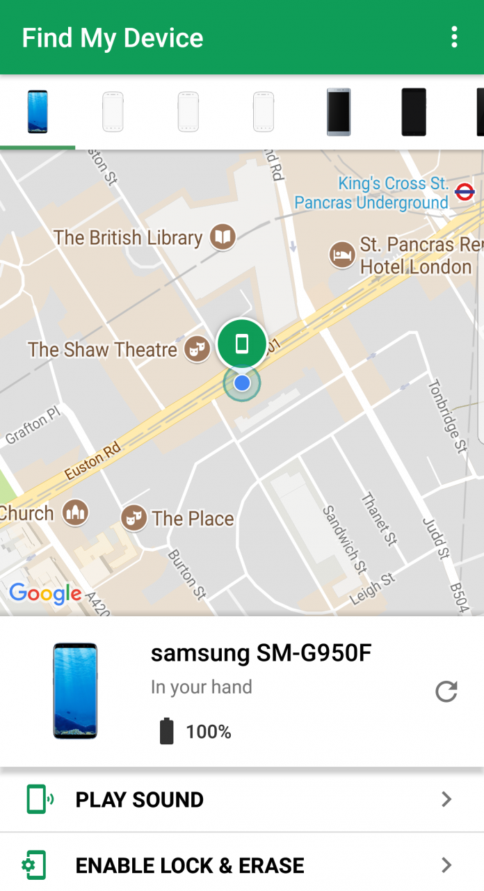 How to find a Samsung phone