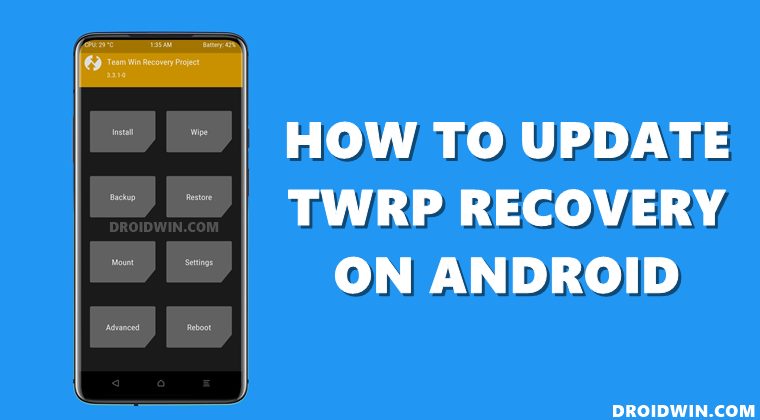 update TWRP Recovery
