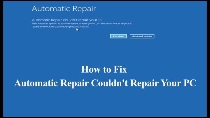 Automatic Start up Repair