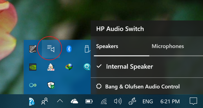 HP Audio Switch
