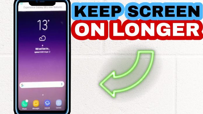 How To Make Your Screen Stay On Longer