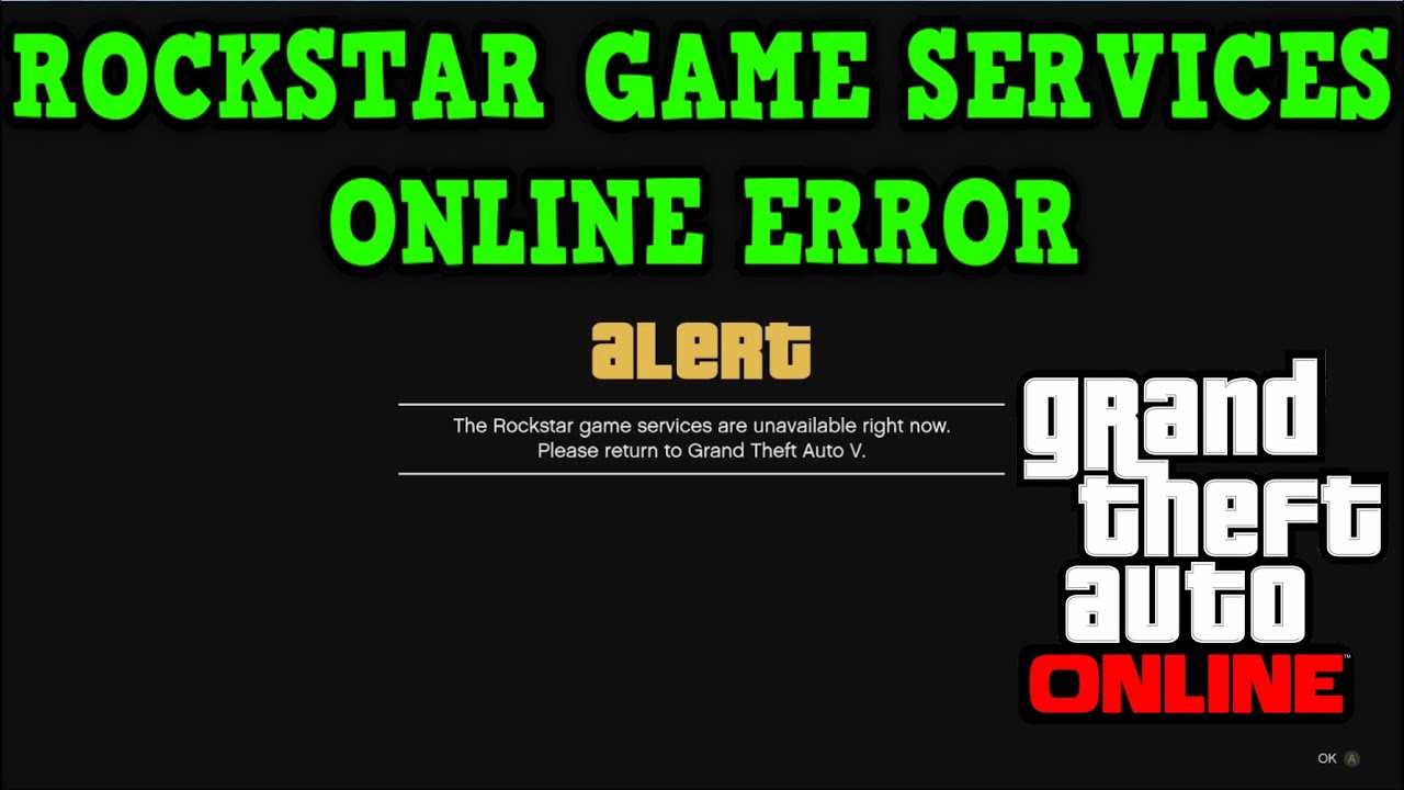How To Fix GTA 5 Online Error The Rockstar Game Services Are