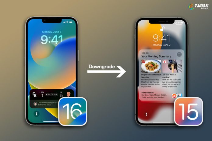 How To Downgrade From iOS 16 To 15