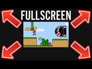 how to full screen a video game on pc