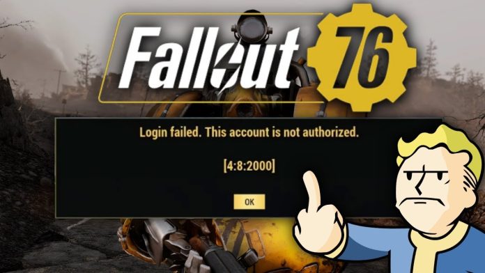 Fallout 76 Error Code 4:7:0