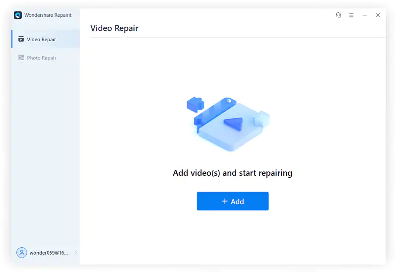 add a frozen video to repairit video repair