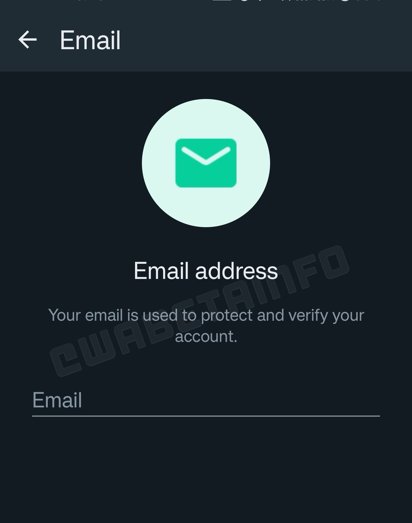 Whatsapp Email Verification